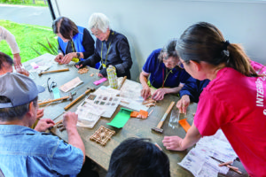 大川未来塾ネット 川の駅ウォークラリー（ガイドサポート）　組子体験