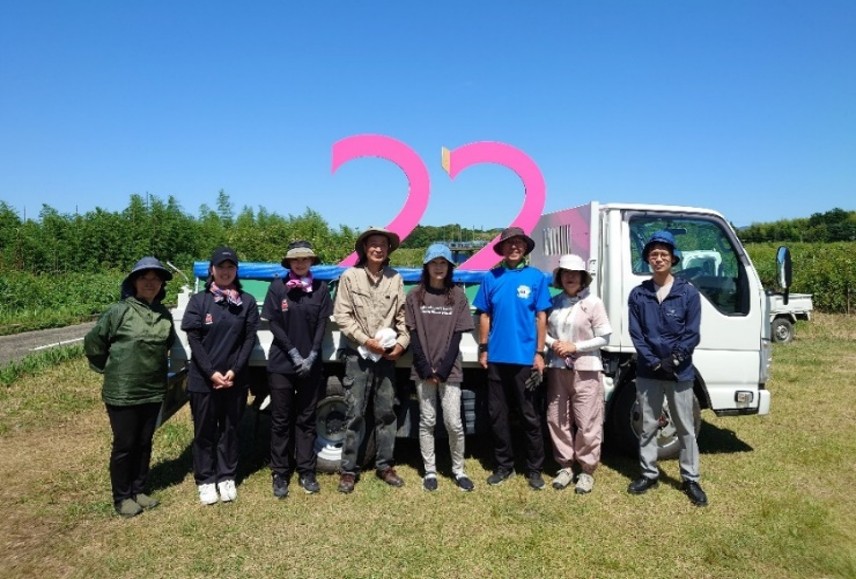 球磨川ツクシイバラの会 除草作業・おもてなし準備