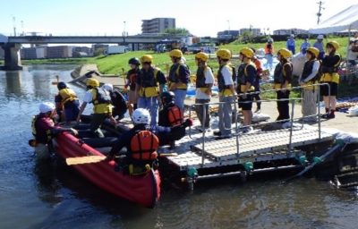 白川水防災体験（Eボート体験ブース出展協力）