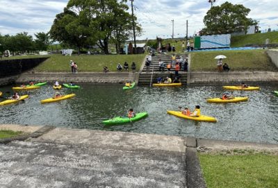 加勢川開発研究会 来て見て遊ばんネ　カヌー体験