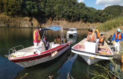 NPO法人バイオマスワークあったらし会 秋の大鶴湖まつり遊覧船