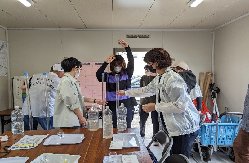 田川ふるさと川づくり交流会 彦山川流域水質調査＆ゴミ分別調査