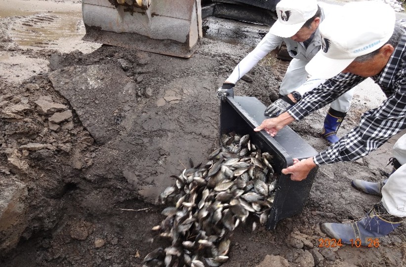 NPO法人「水と地球」 川内川上流漁協主催外来魚駆除釣り大会