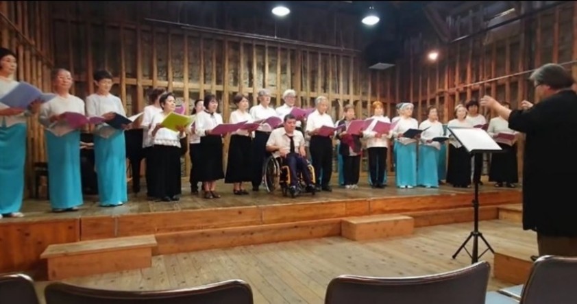 球磨川ツクシイバラの会 ツクシイバラの歌完成　歌の指導・披露