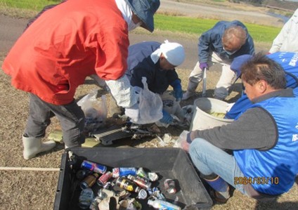 NPO法人都城大淀川サミット 菜の花ゴミ拾い大会
