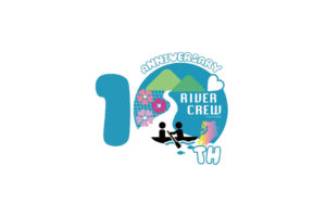 九州河川協力団体連絡会議10周年記念ロゴ